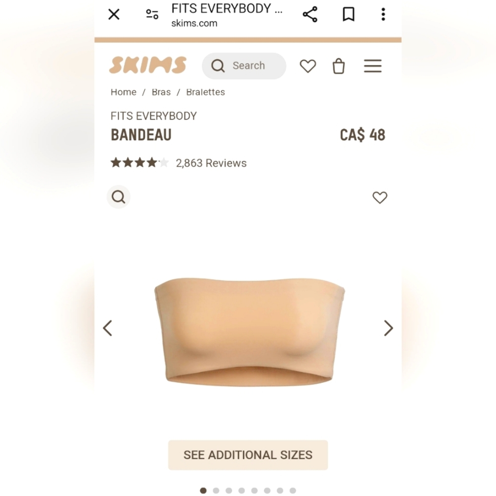 SKIMS Bandeau top